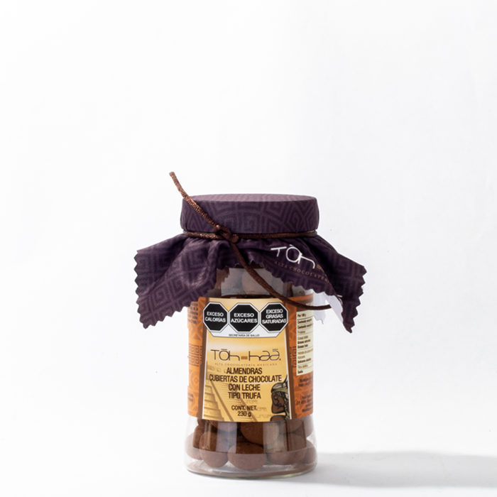 ALMENDRAS CHOC. CON LECHE TIPO TRUFA