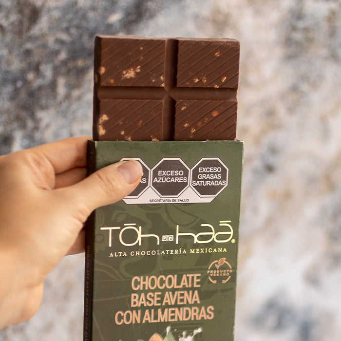 TABLILLAS CHOC. BASE AVENA CON ALMENDRAS